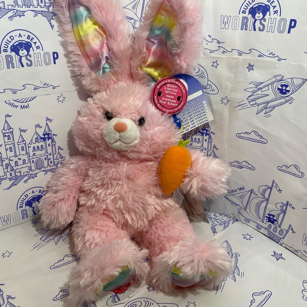 Build a Bear 2008 NWT Pink Pawsome Bunny